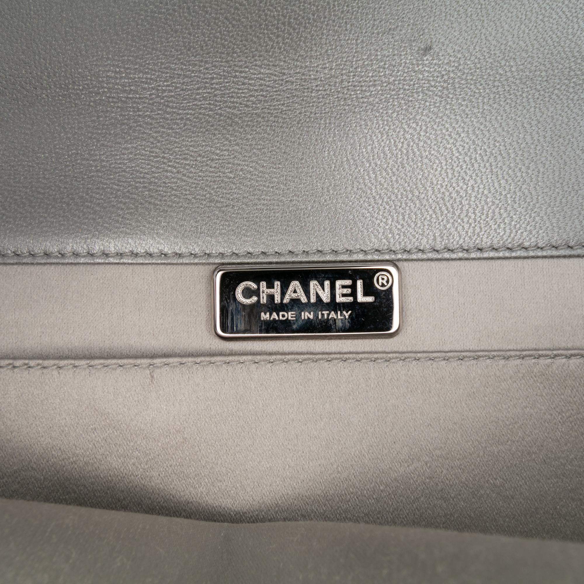 Chanel Quilted Lambskin Boy Flap Clutch