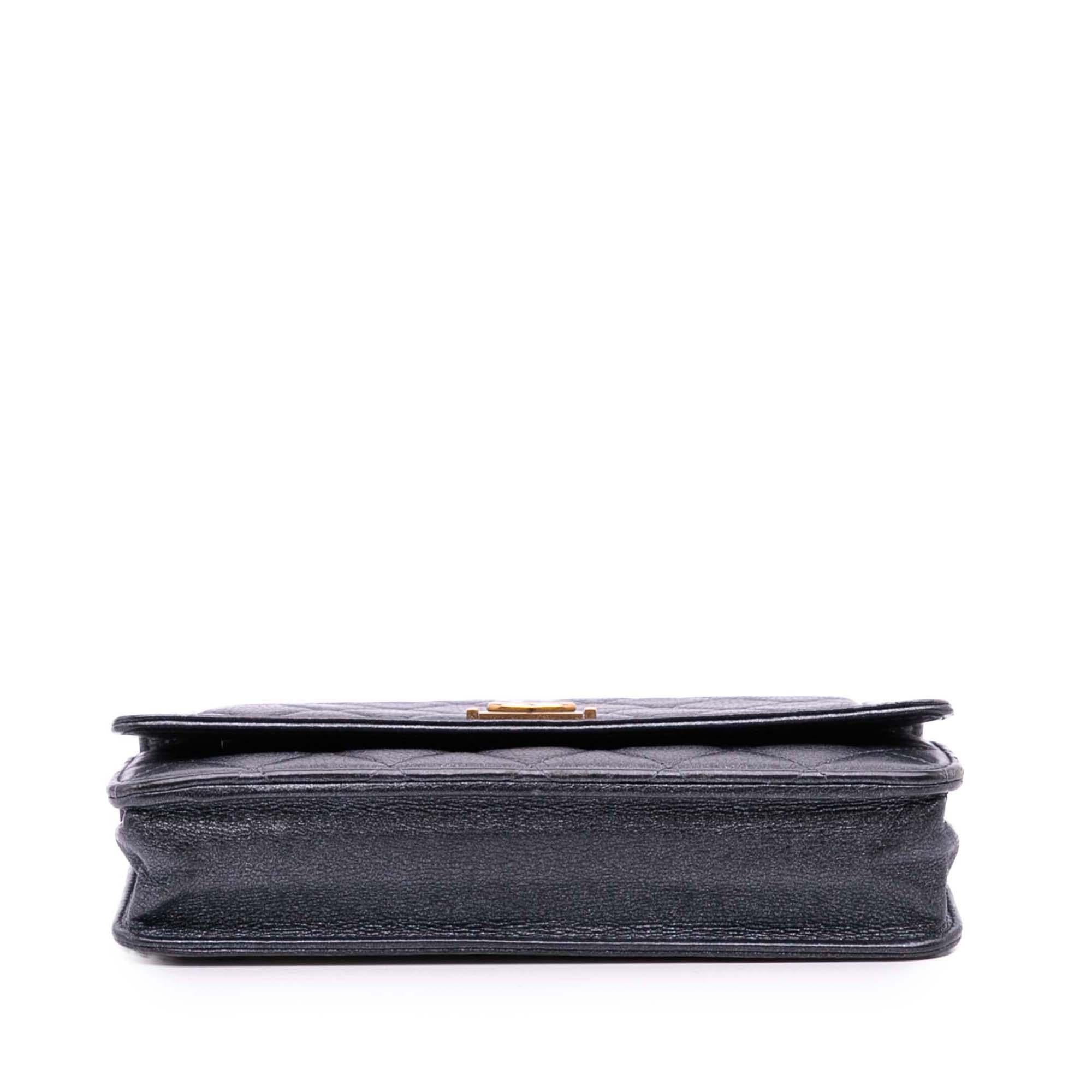 Chanel Quilted Lambskin Boy Wallet On Chain