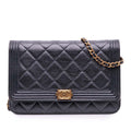 Chanel Quilted Lambskin Boy Wallet On Chain