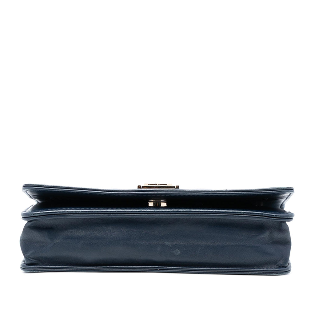 Chanel Quilted Lambskin Boy Wallet On Chain