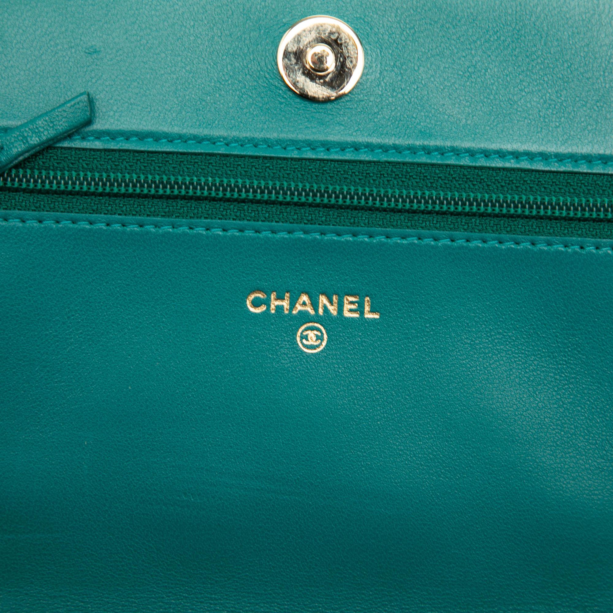 Chanel Quilted Lambskin Boy Wallet On Chain