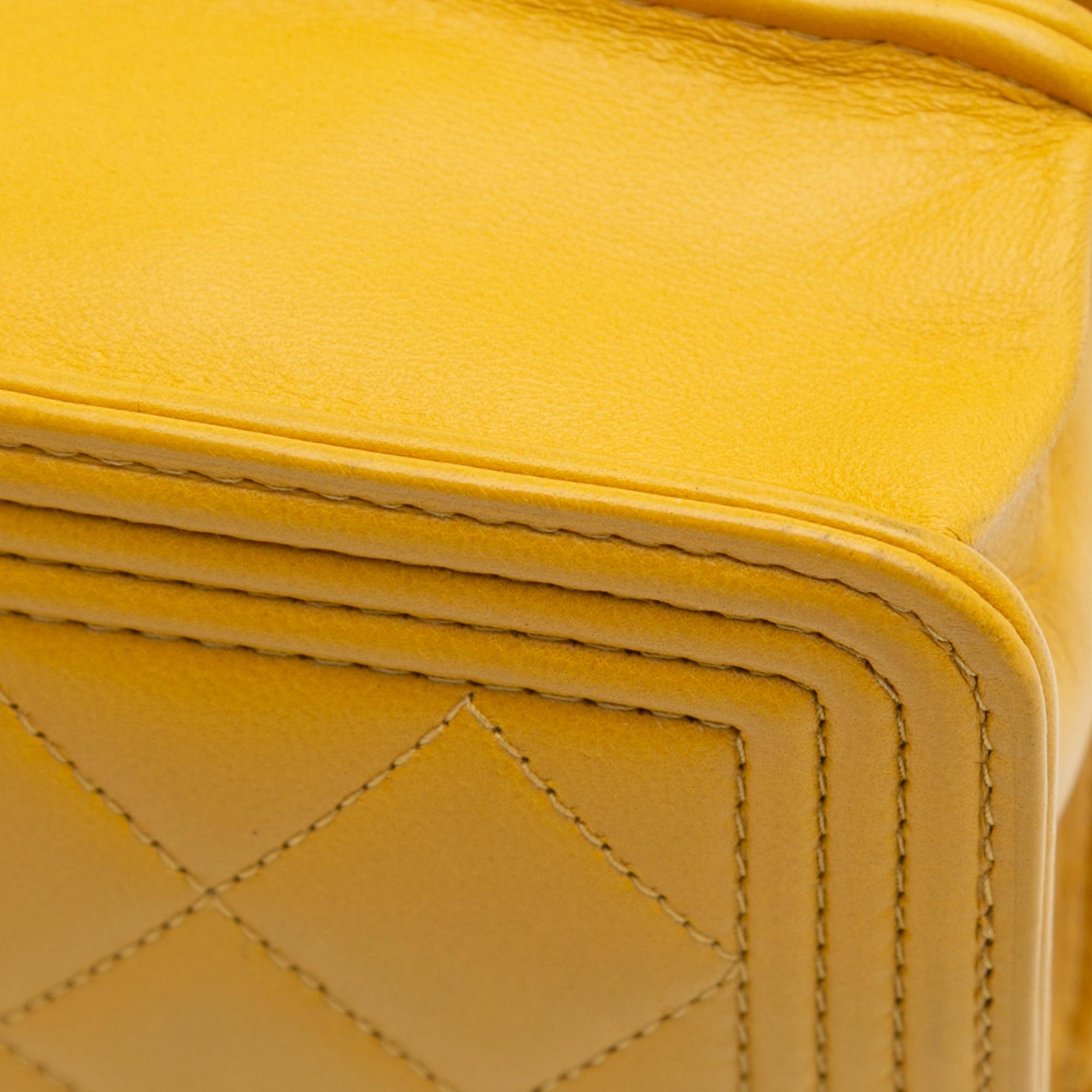 Chanel Quilted Lambskin Boy Wallet On Chain