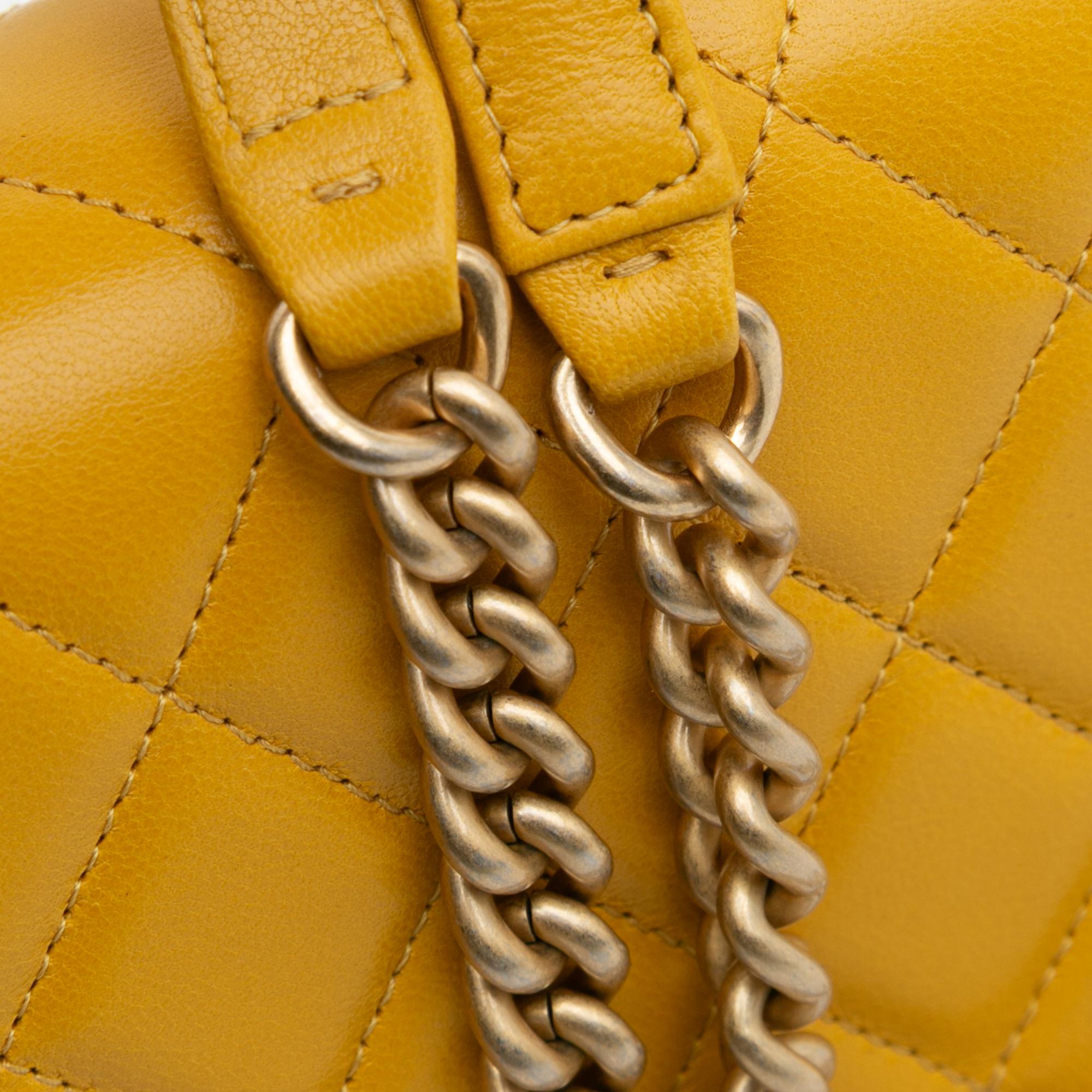 Chanel Quilted Lambskin Boy Wallet On Chain
