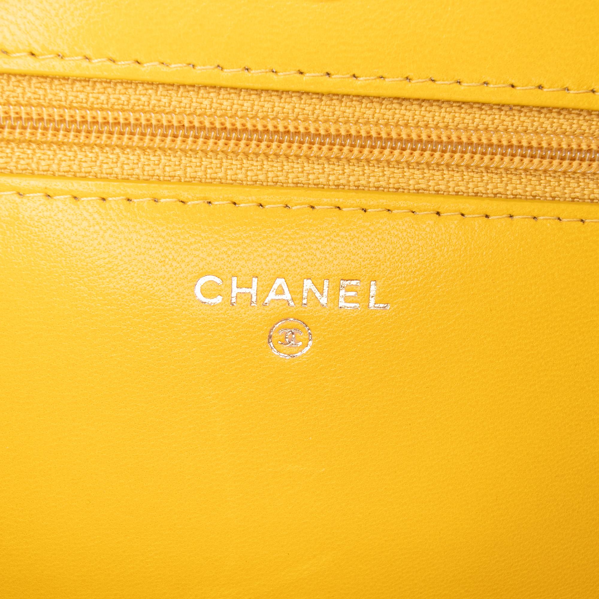 Chanel Quilted Lambskin Boy Wallet On Chain