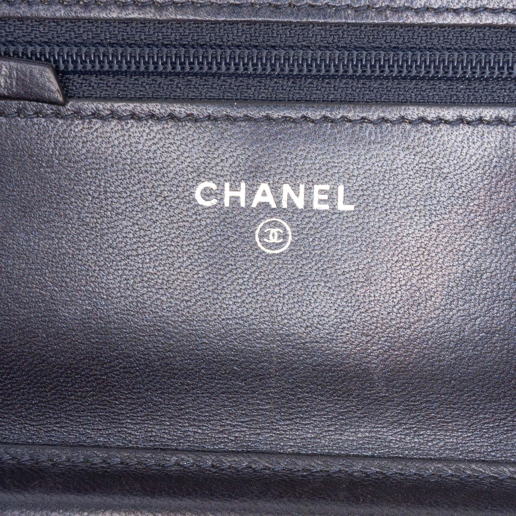 Chanel Quilted Lambskin Boy Wallet On Chain