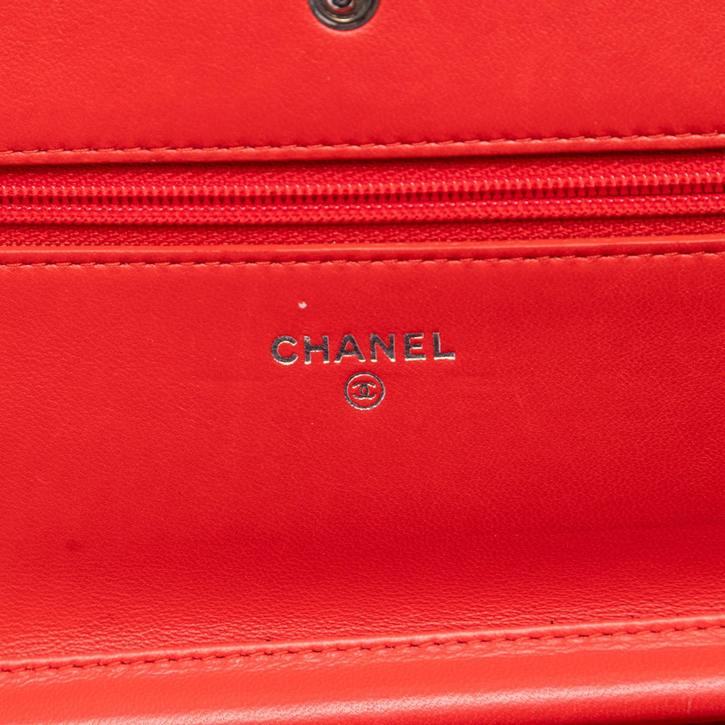 Chanel Quilted Lambskin Boy Wallet On Chain