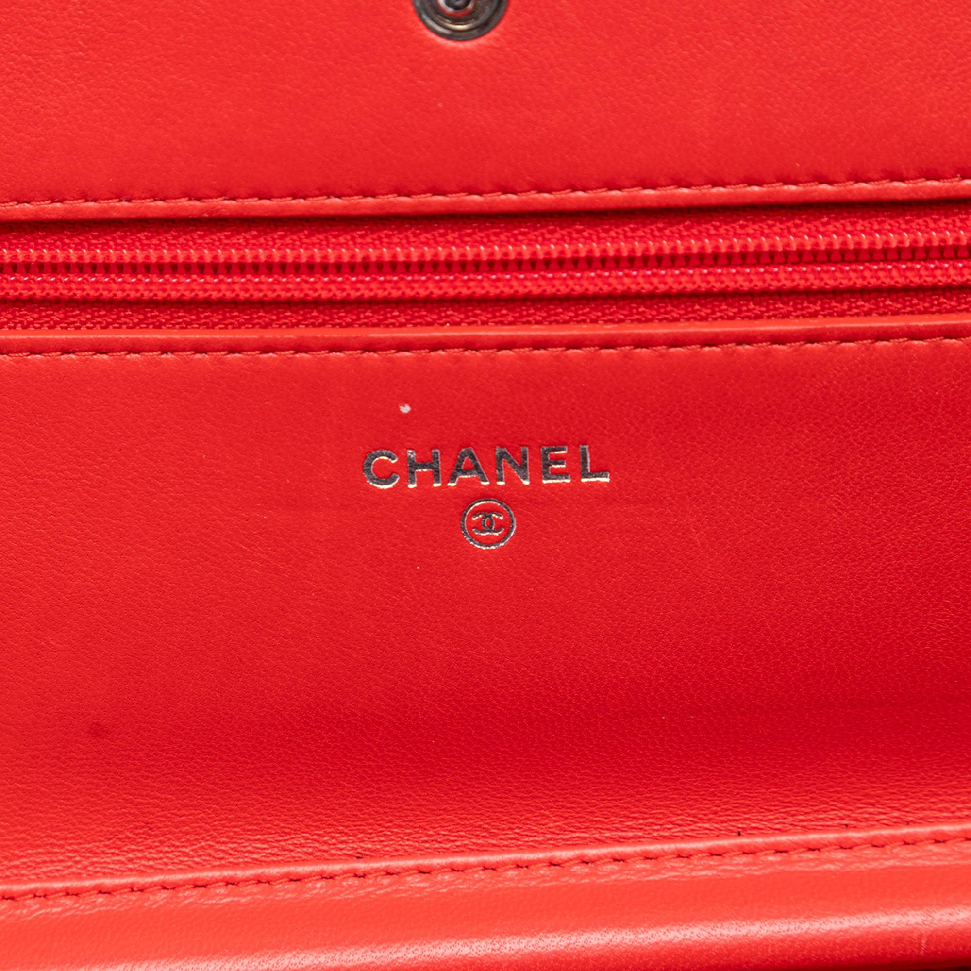 Chanel Quilted Lambskin Boy Wallet On Chain