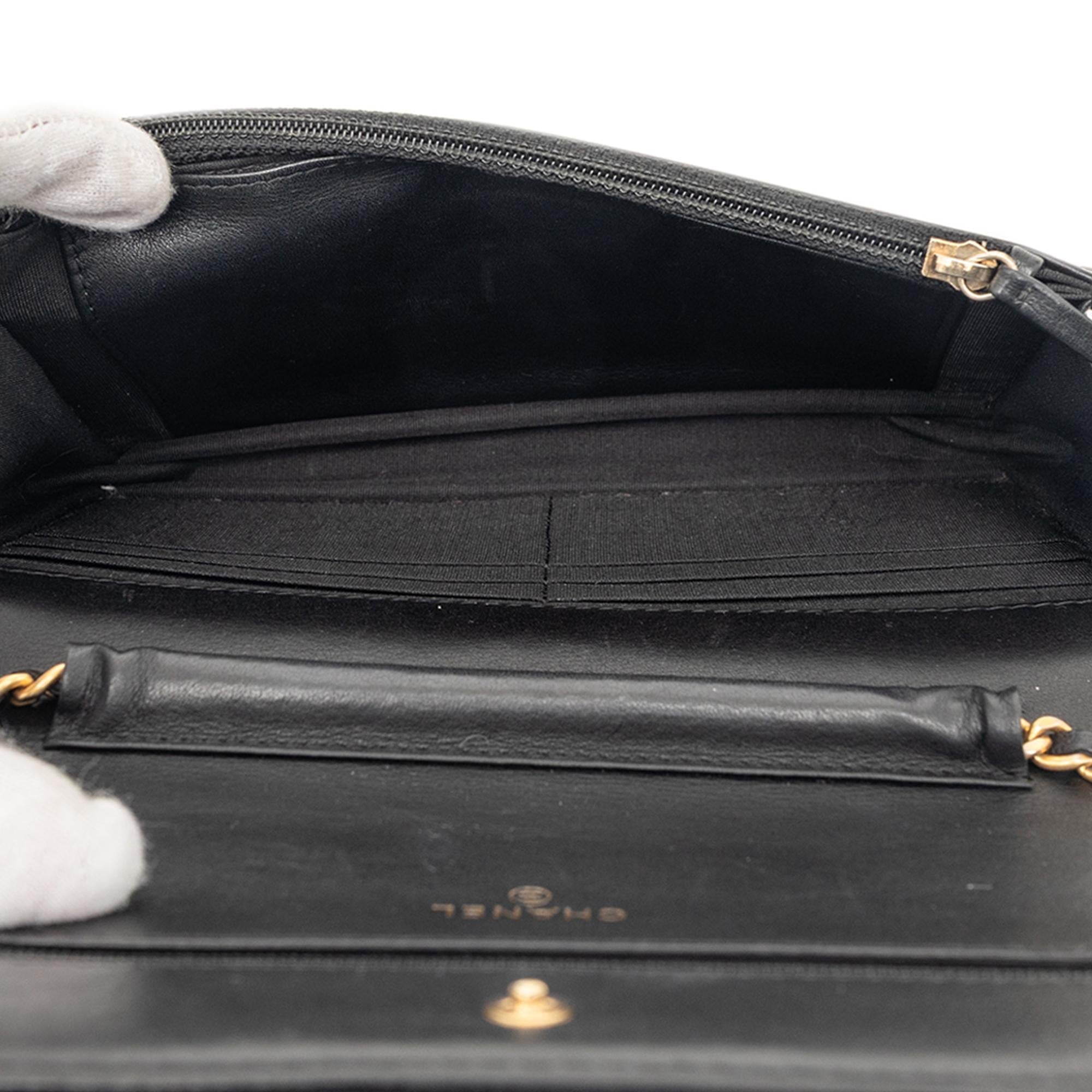 Chanel Quilted Lambskin Boy Wallet On Chain