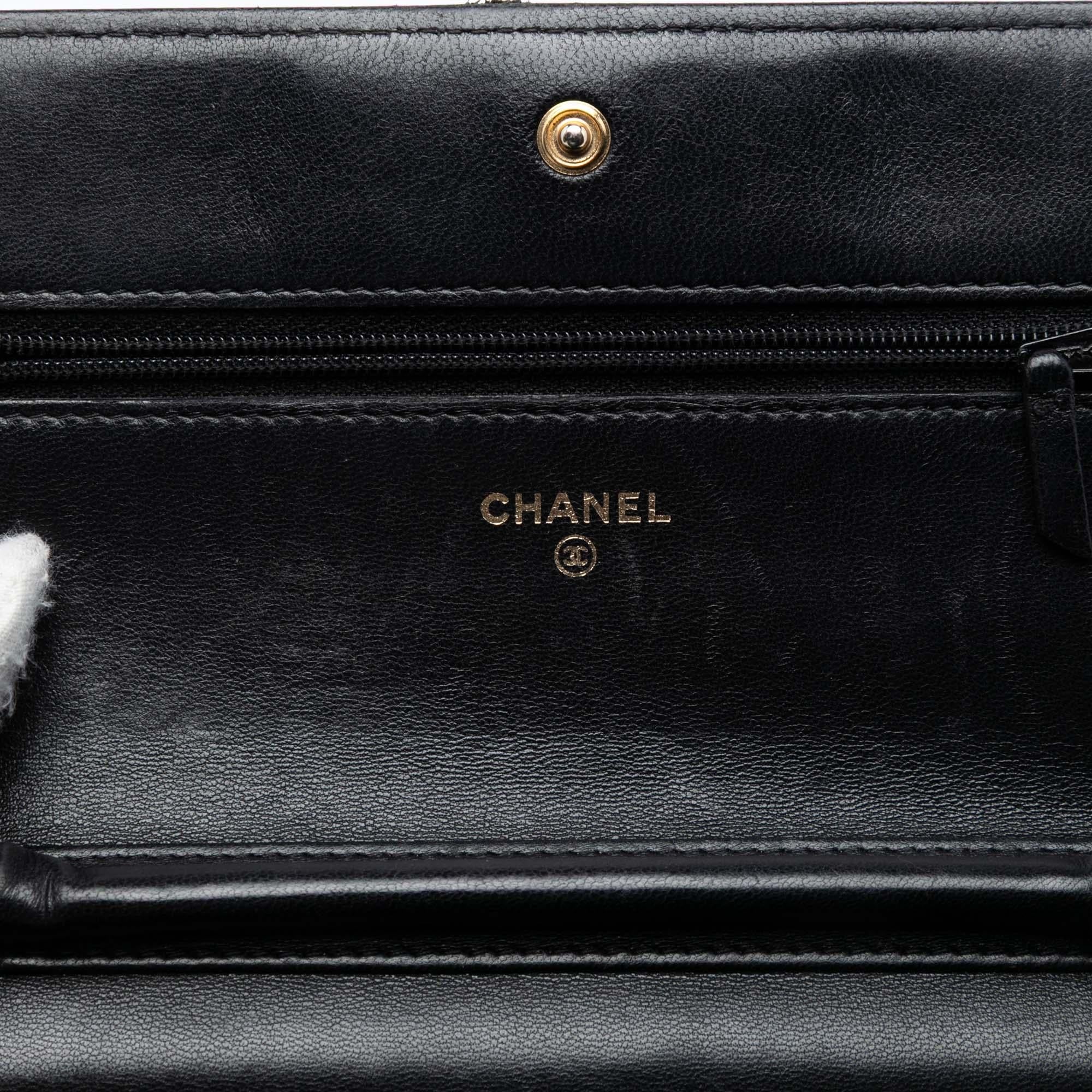Chanel Quilted Lambskin Boy Wallet On Chain