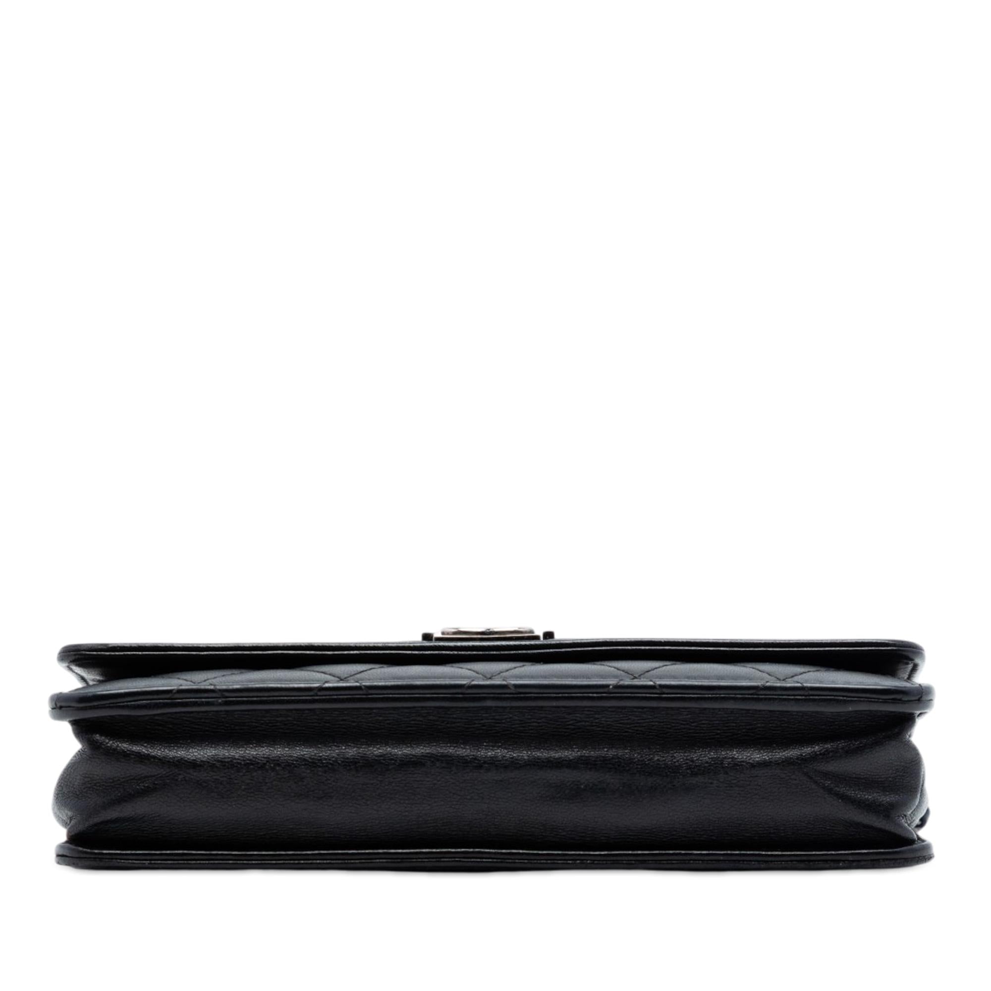 Chanel Quilted Lambskin Boy Wallet On Chain