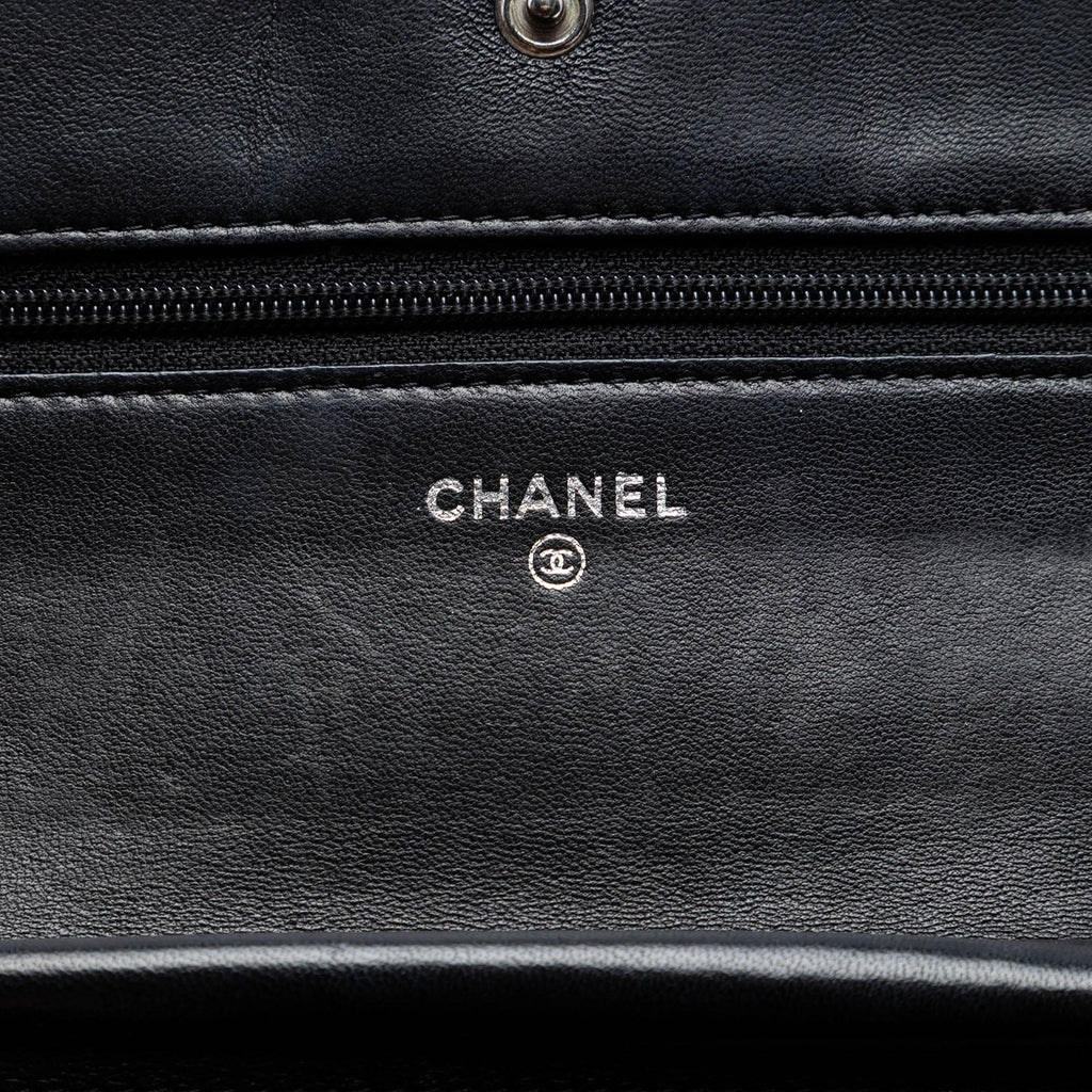 Chanel Quilted Lambskin Boy Wallet On Chain