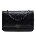 Chanel Quilted Lambskin Boy Wallet On Chain