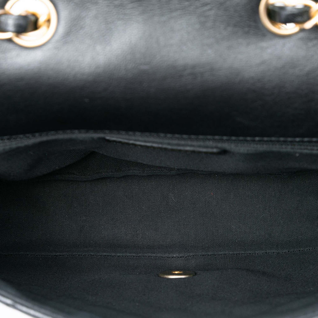 Chanel Quilted Lambskin Braided Saddle Flap