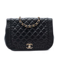Chanel Quilted Lambskin Braided Saddle Flap