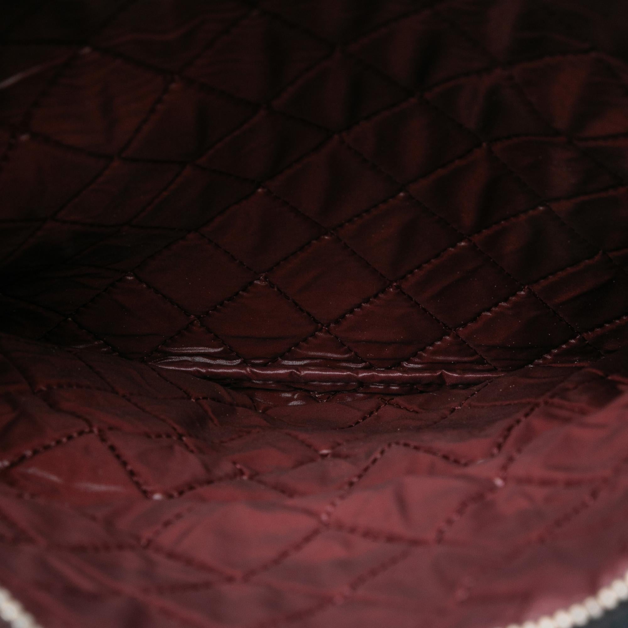 Chanel Quilted Lambskin CC Beauty Foldover Clutch
