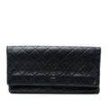 Chanel Quilted Lambskin CC Beauty Foldover Clutch