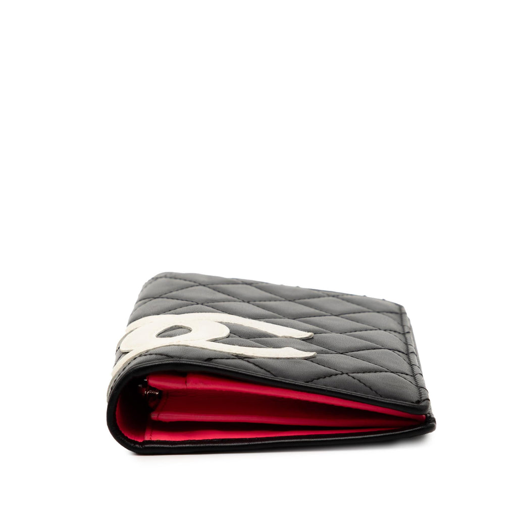 Chanel Quilted Lambskin Cambon Ligne Bifold Wallet