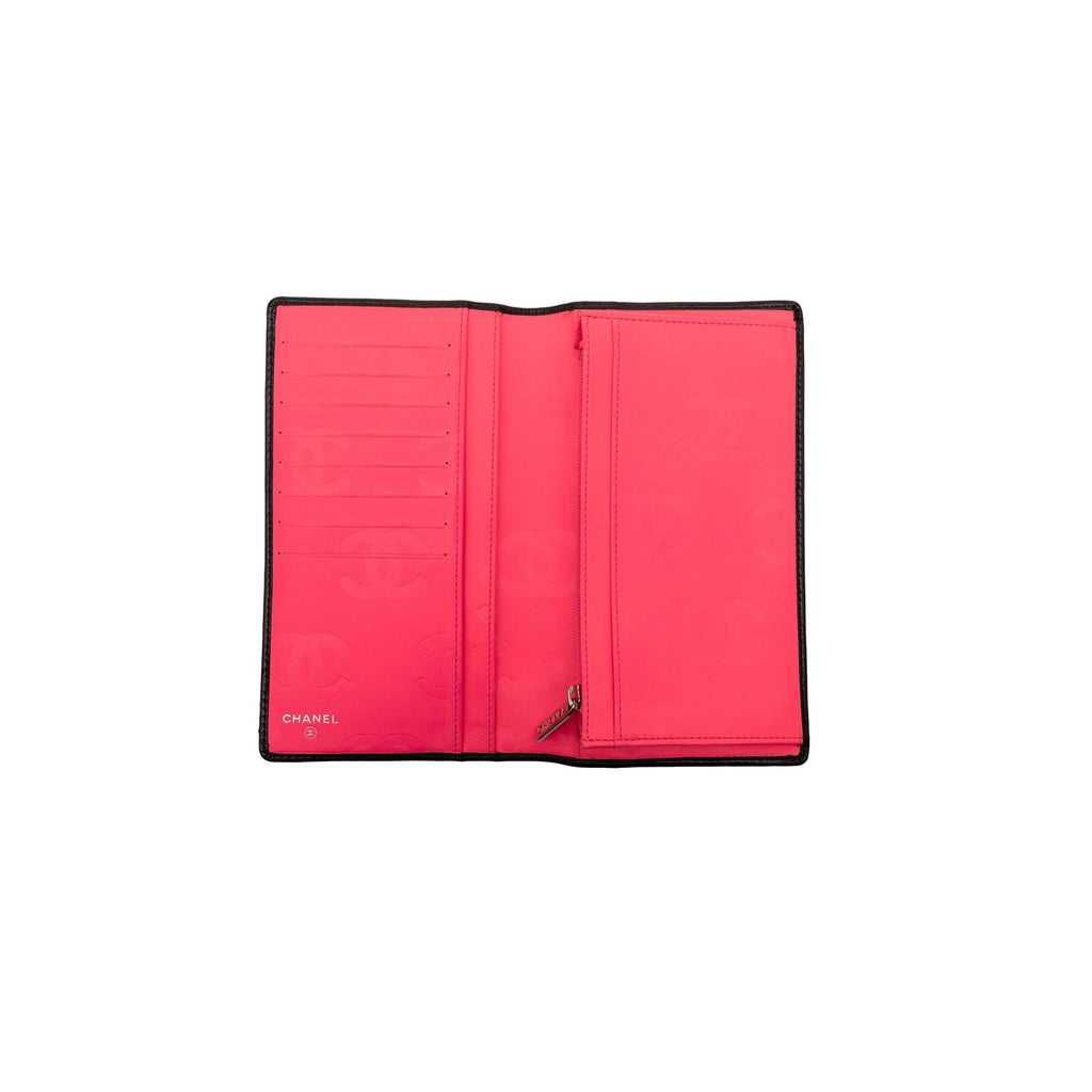 Chanel Quilted Lambskin Cambon Ligne Bifold Wallet