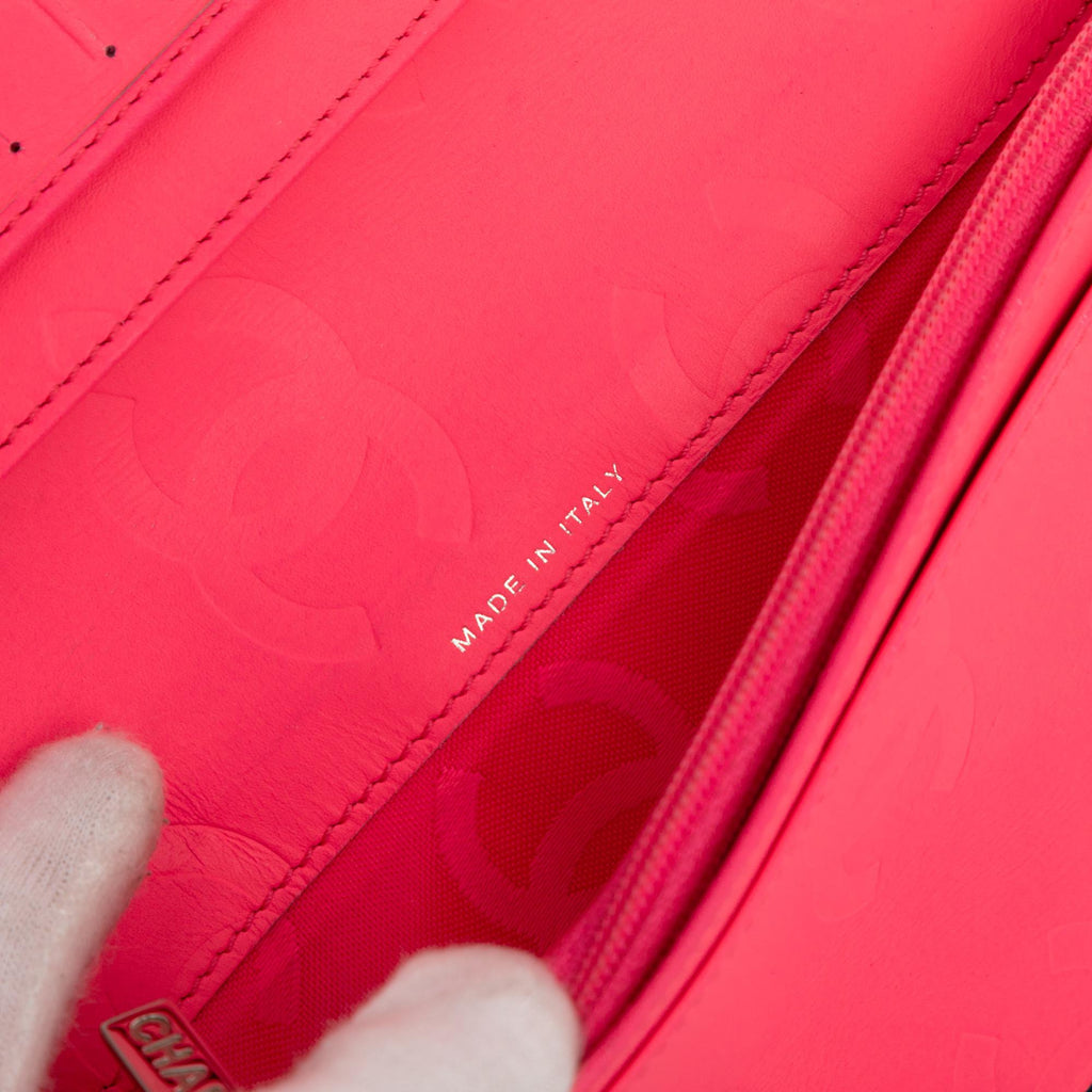 Chanel Quilted Lambskin Cambon Ligne Bifold Wallet