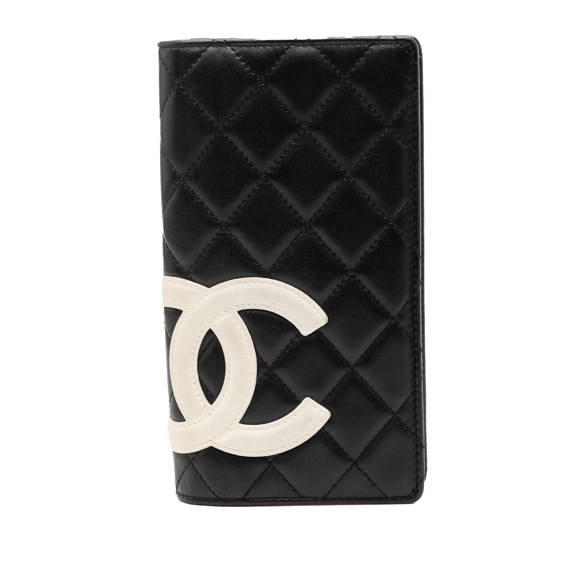 Chanel Quilted Lambskin Cambon Ligne Bifold Wallet