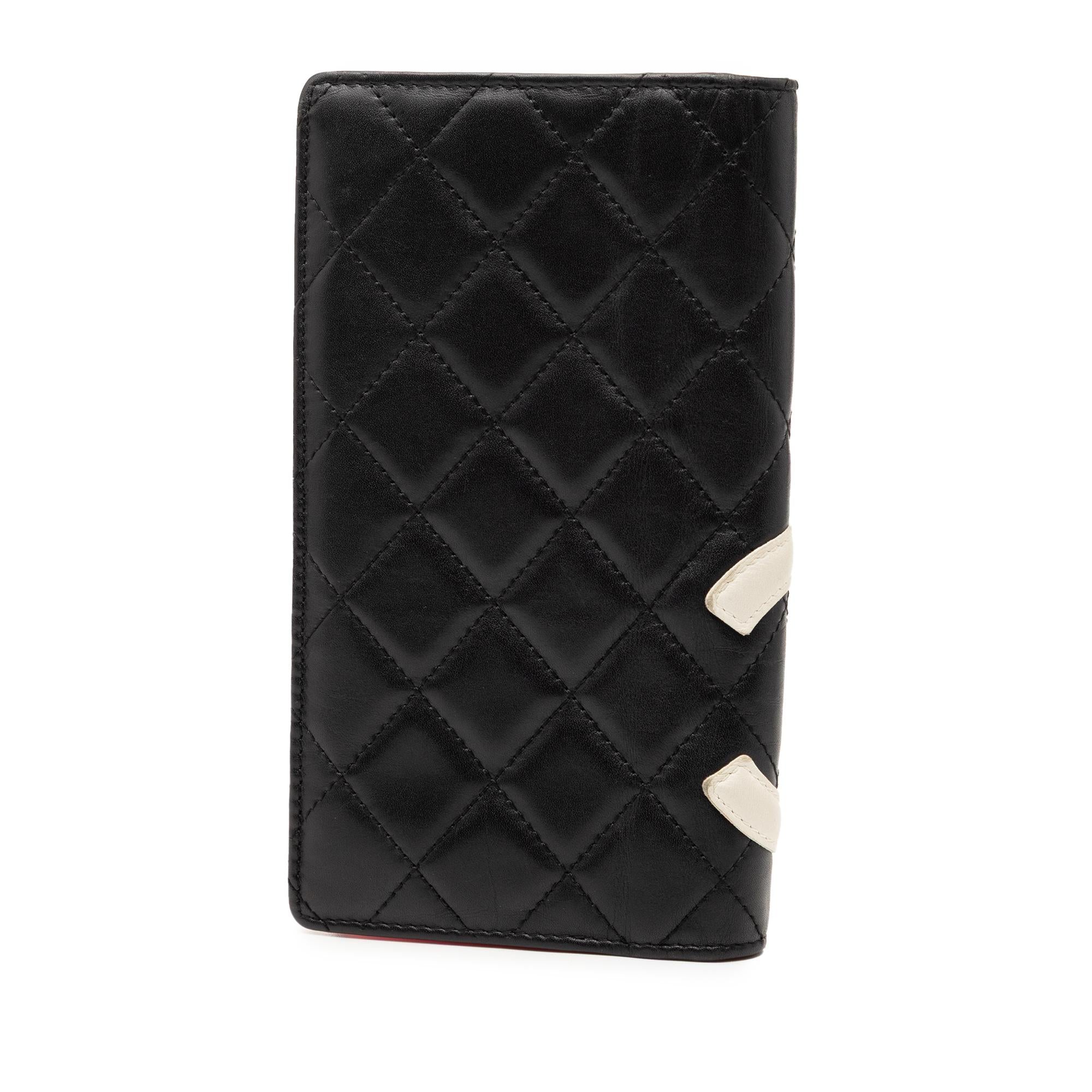 Chanel Quilted Lambskin Cambon Ligne Bifold Wallet