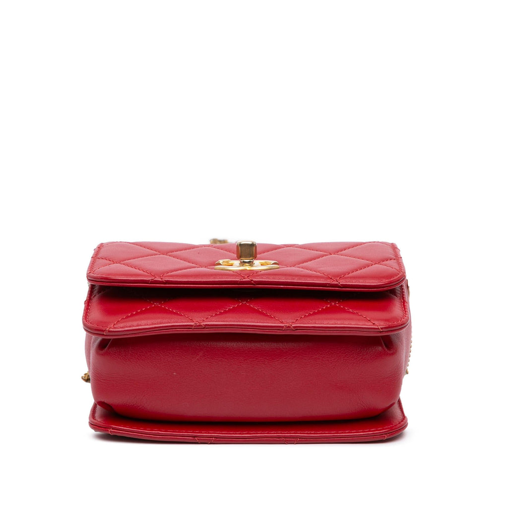 Chanel Quilted Lambskin Cambon Multiple Chains Flap (SHG-YFVoDb)