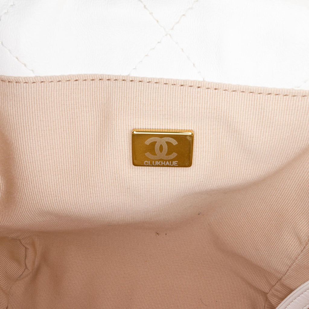 Chanel Quilted Lambskin Chain Around Bucket Bag