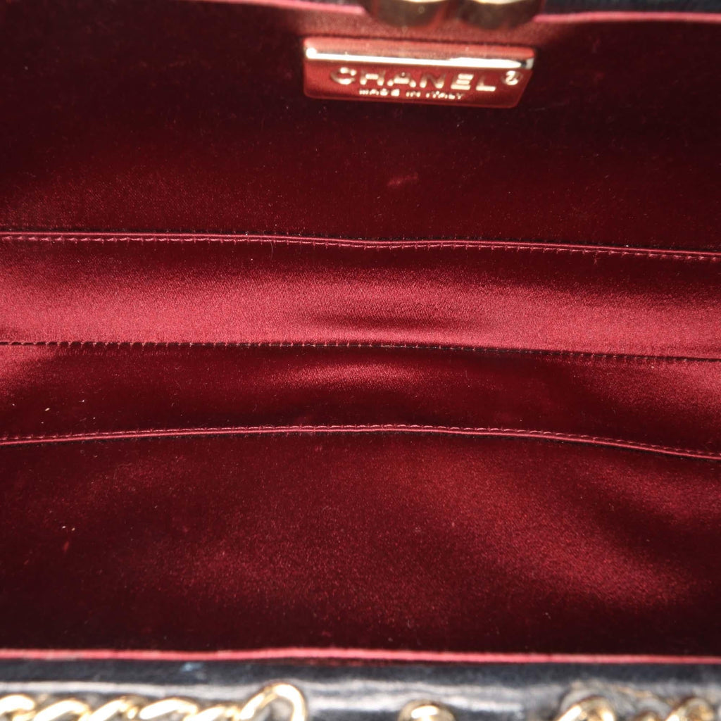 Chanel Quilted Lambskin Chain Around Clutch