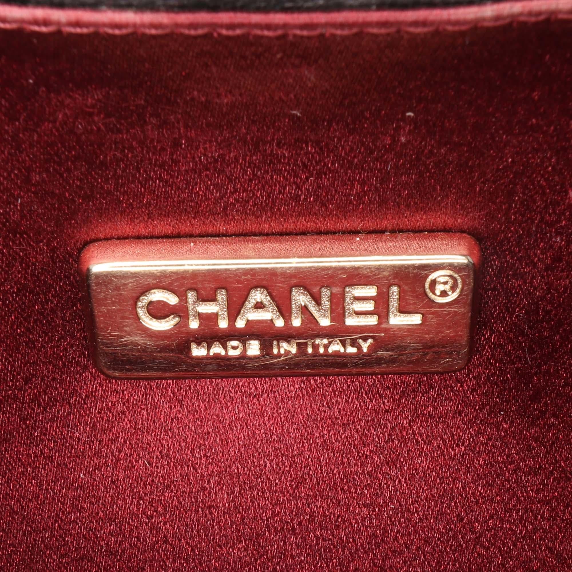 Chanel Quilted Lambskin Chain Around Clutch