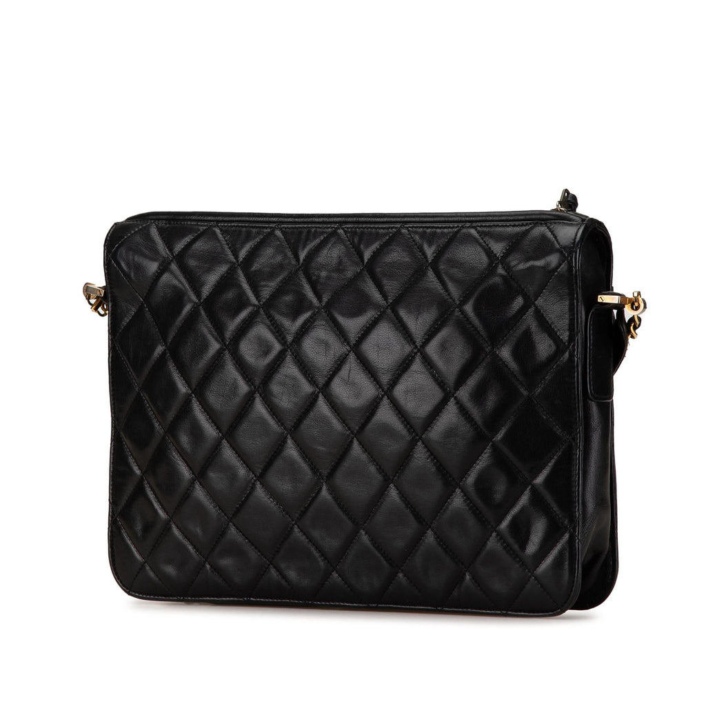 Chanel Quilted Lambskin Chain Crossbody (SHG-eCHc5i)