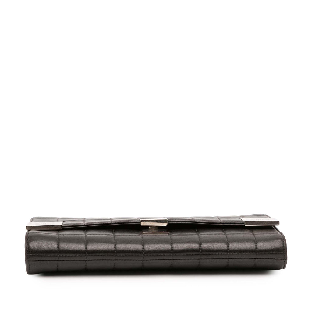 Chanel Quilted Lambskin Chocolate Bar Shoulder Bag