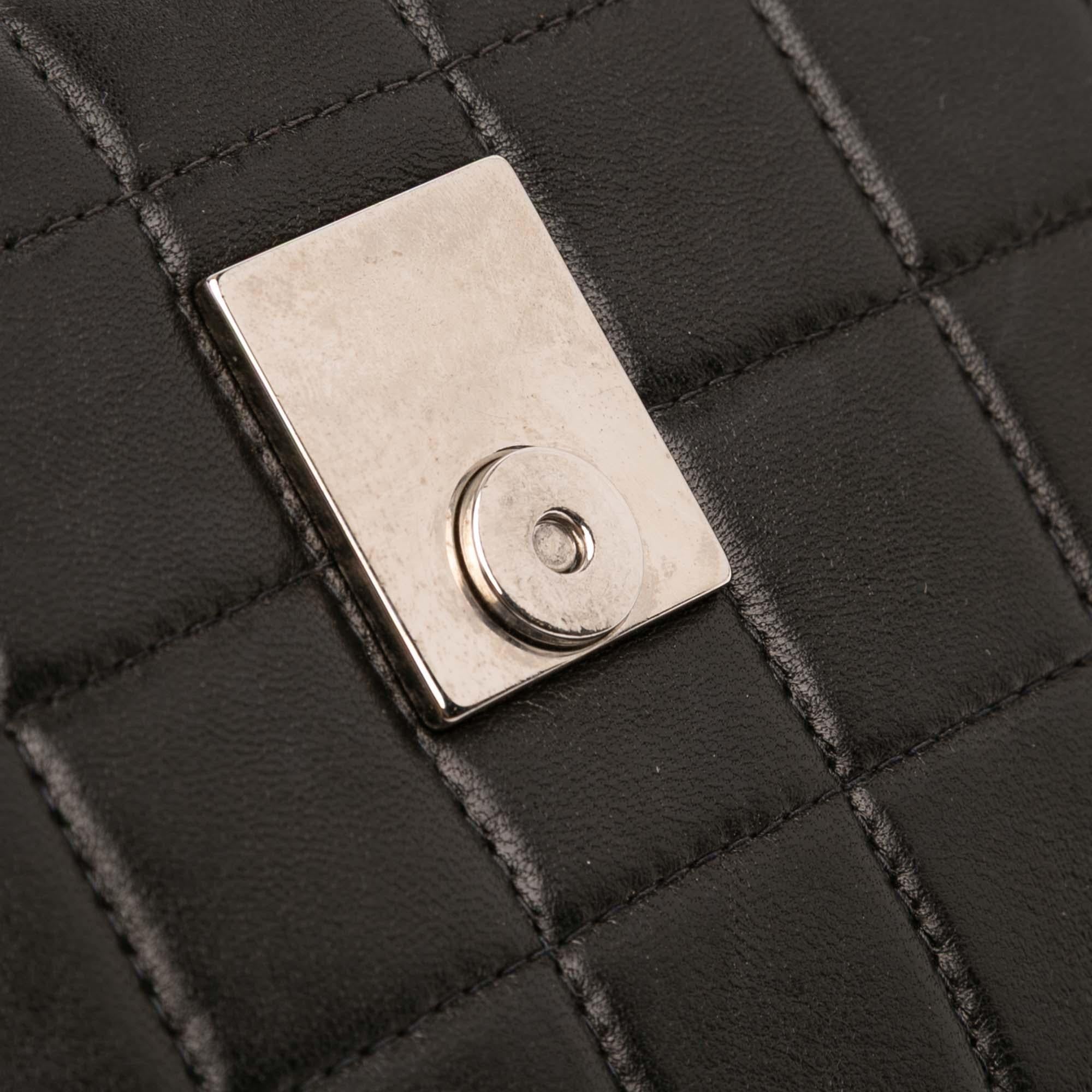 Chanel Quilted Lambskin Chocolate Bar Shoulder Bag