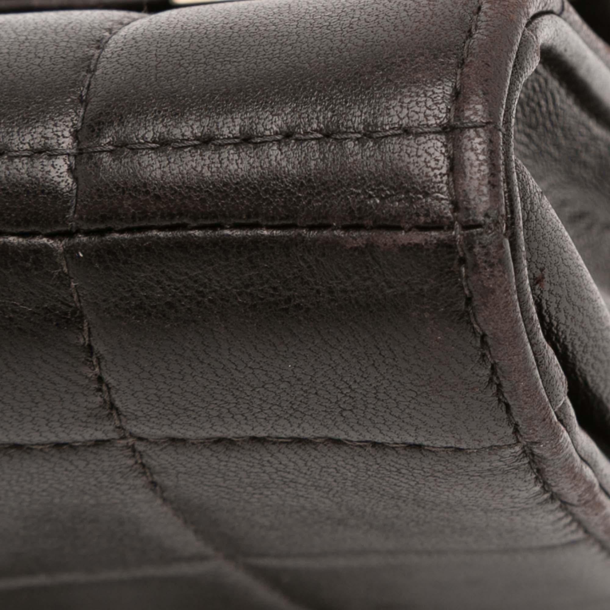 Chanel Quilted Lambskin Chocolate Bar Shoulder Bag