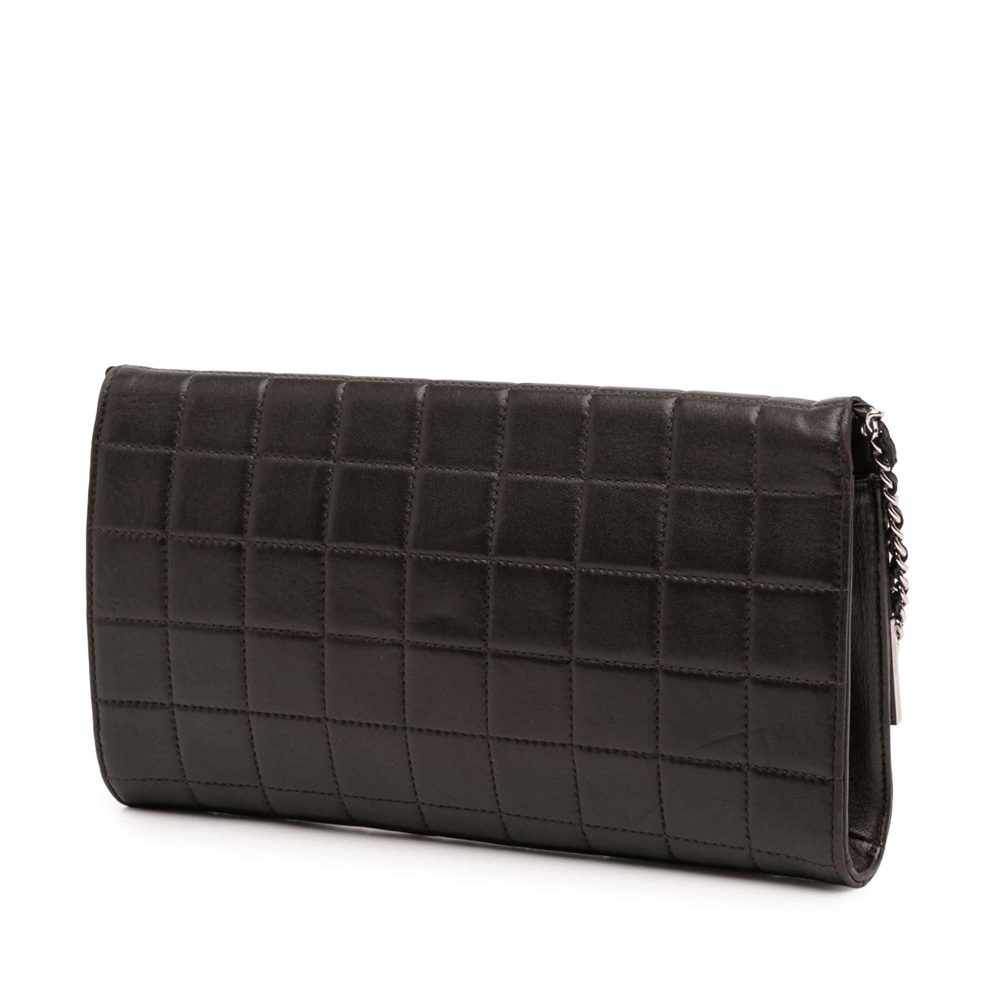 Chanel Quilted Lambskin Chocolate Bar Shoulder Bag