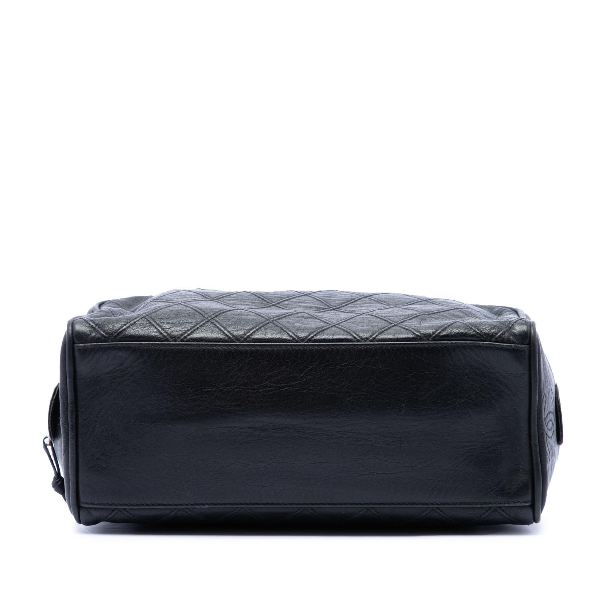 Chanel Quilted Lambskin Cosmetic Pouch