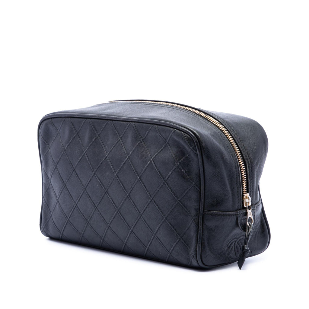 Chanel Quilted Lambskin Cosmetic Pouch