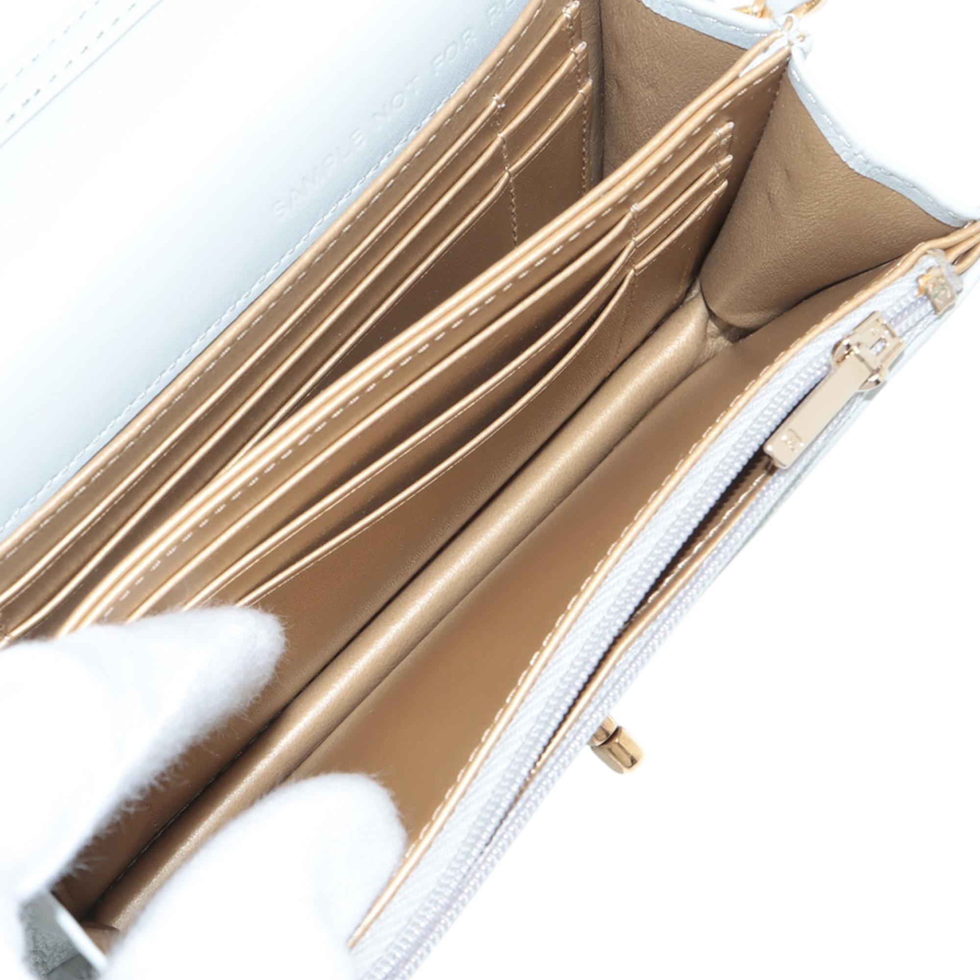 Chanel Quilted Lambskin Crystal Clutch on Chain