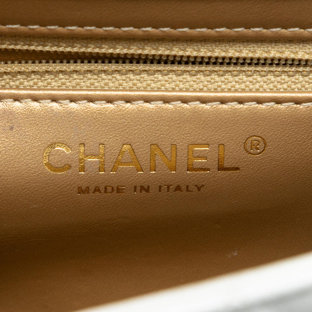 Chanel Quilted Lambskin Crystal Geometric CC Frame Flap