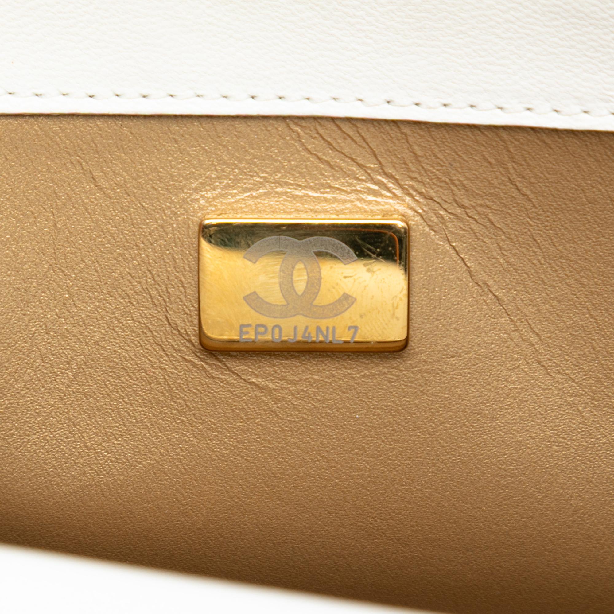 Chanel Quilted Lambskin Crystal Geometric CC Frame Flap