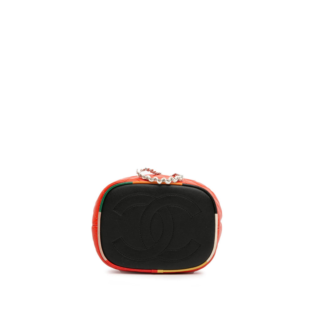 Chanel Quilted Lambskin Cuba Drawstring Bucket (SHG-s3AsNP)