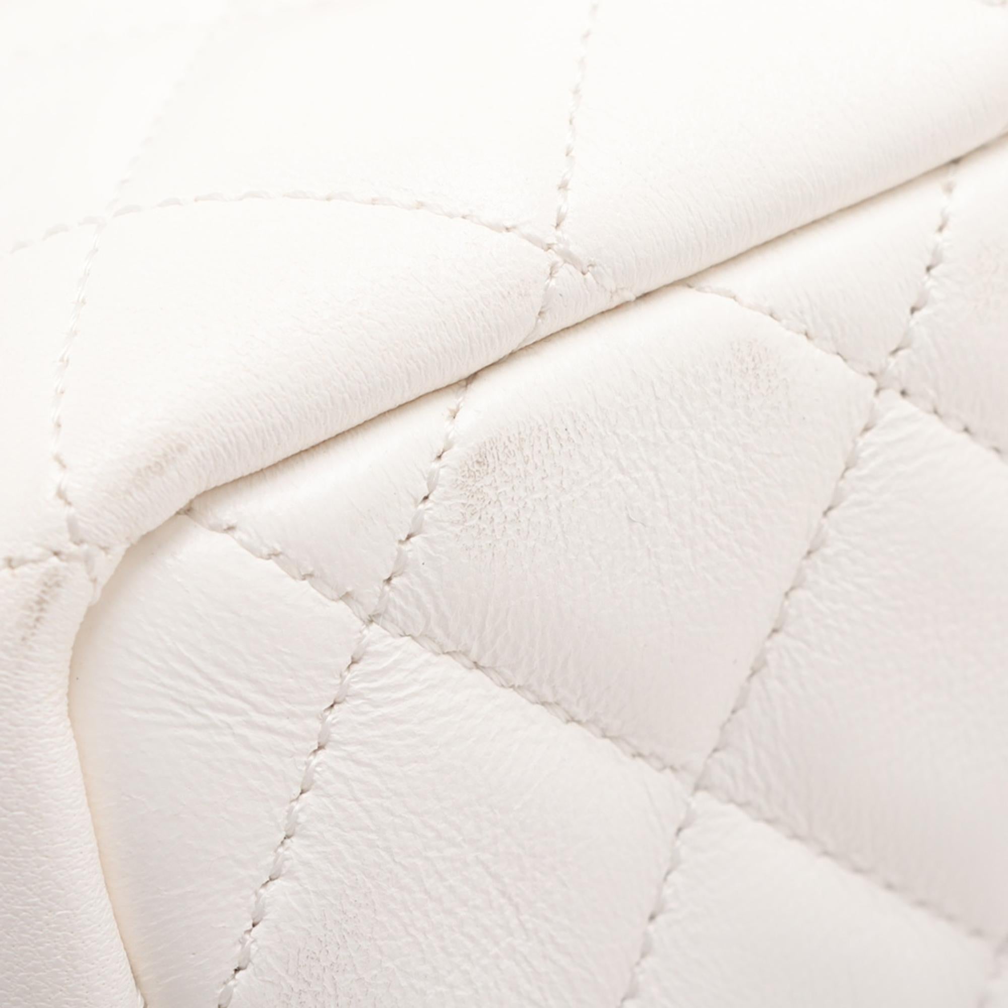 Chanel Quilted Lambskin Cube Chain Wristlet Case