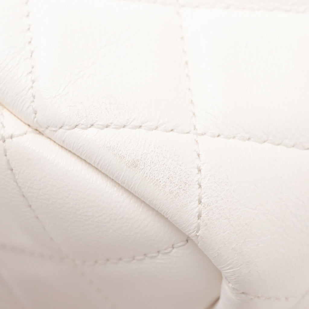 Chanel Quilted Lambskin Cube Chain Wristlet Case