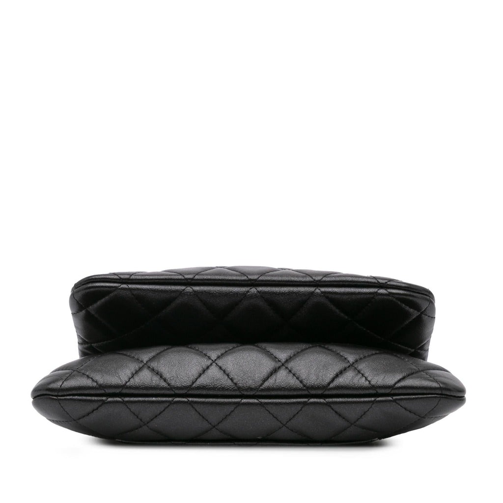 Chanel Quilted Lambskin Double Case with Chain