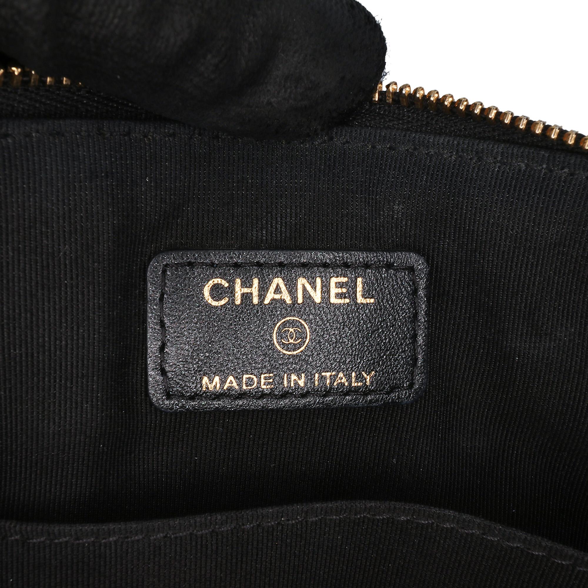 Chanel Quilted Lambskin Double Case with Chain