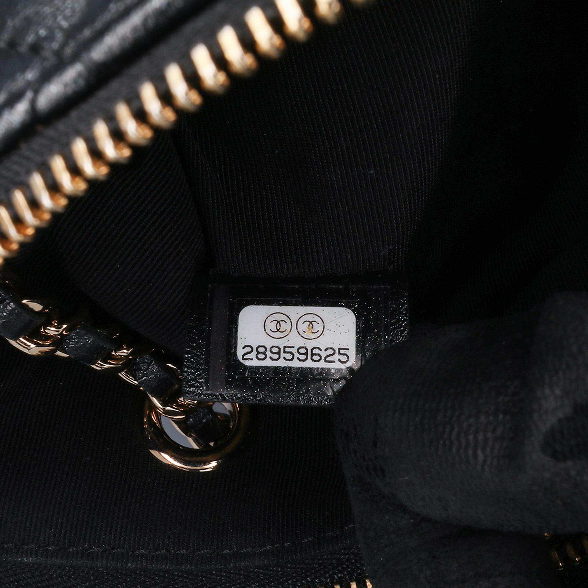 Chanel Quilted Lambskin Double Case with Chain
