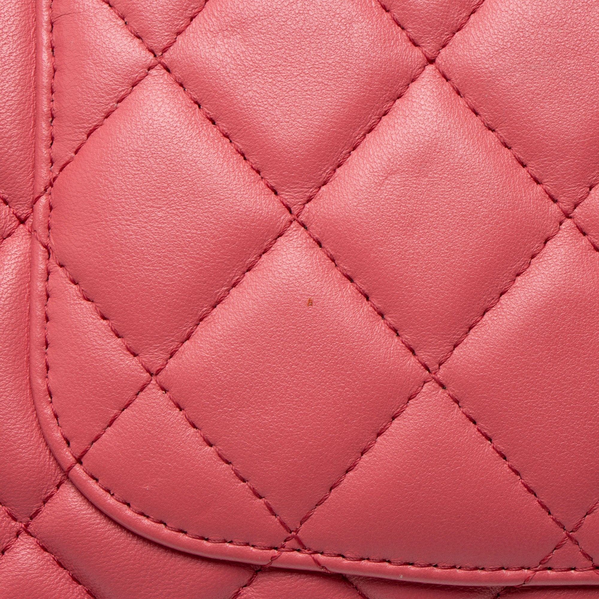 Chanel Quilted Lambskin Double Case with Chain