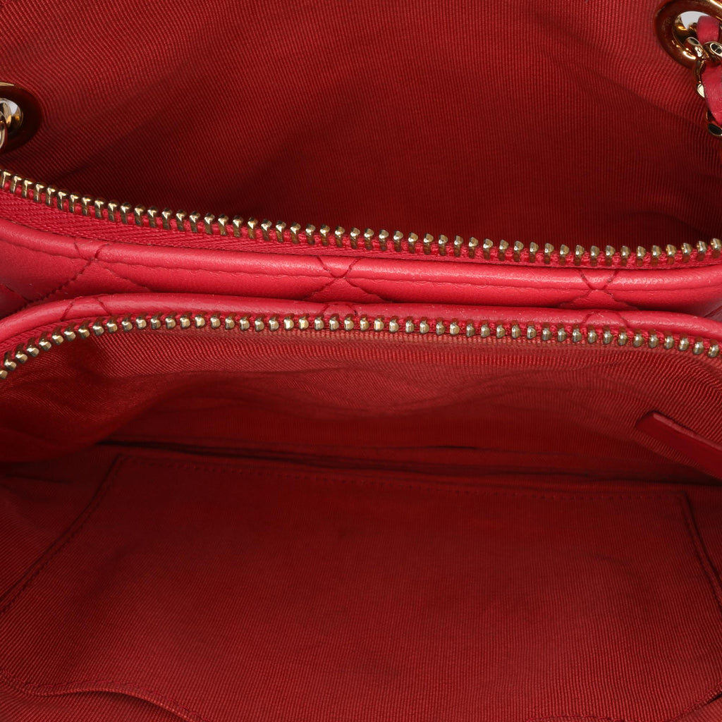 Chanel Quilted Lambskin Double Case with Chain