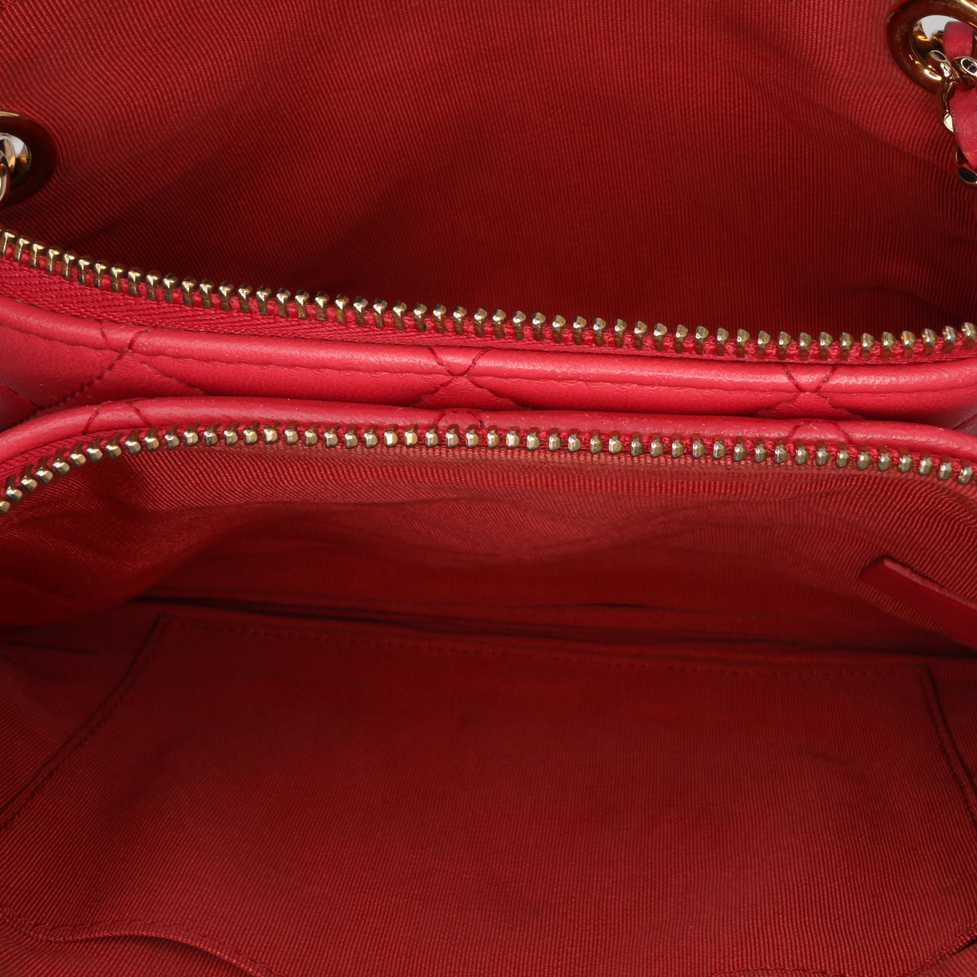Chanel Quilted Lambskin Double Case with Chain