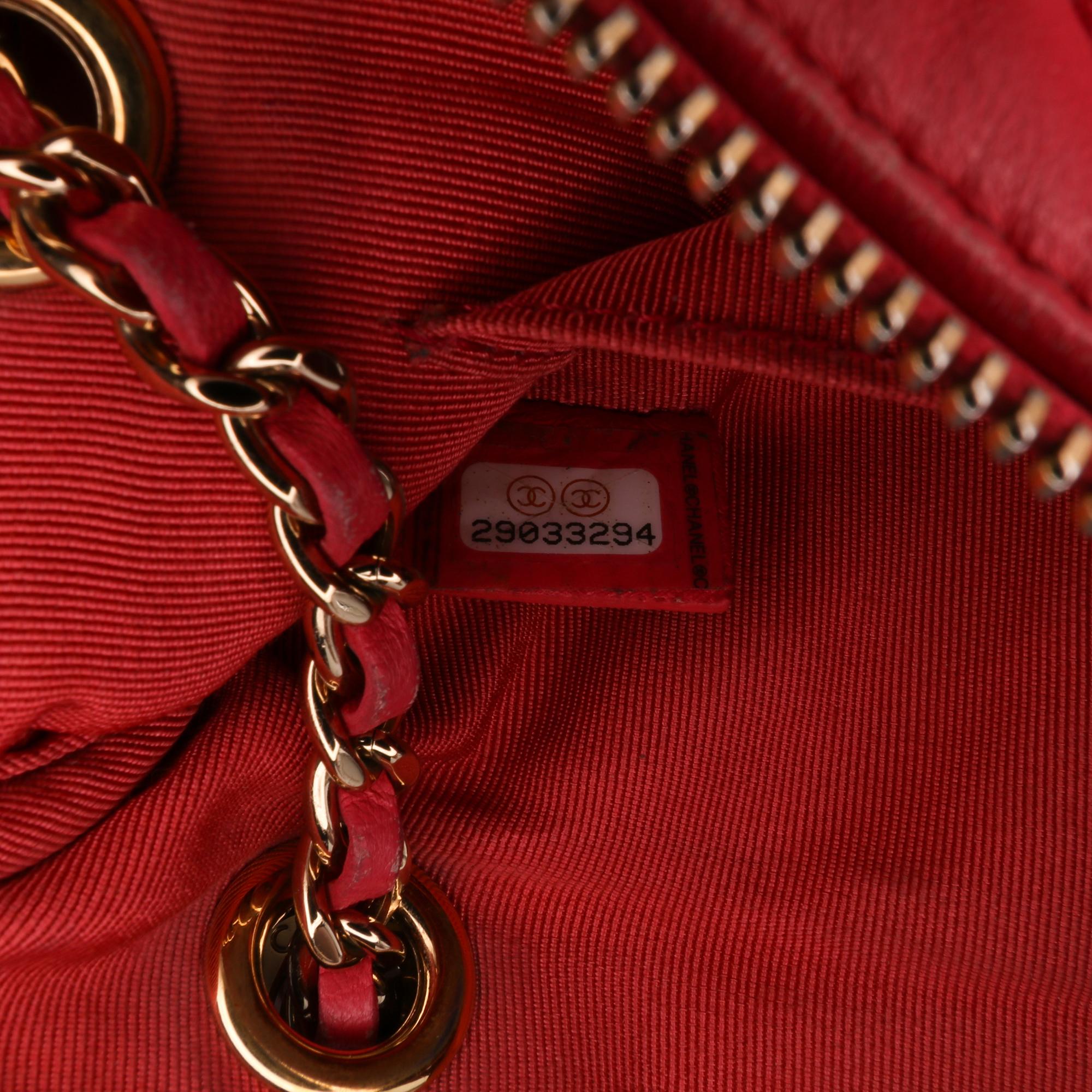 Chanel Quilted Lambskin Double Case with Chain
