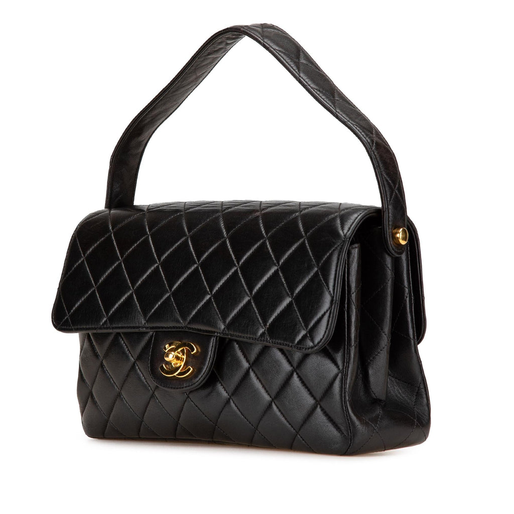 Chanel Quilted Lambskin Double Sided Flap